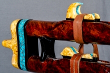 Redwood Burl Native American Flute, Minor, Mid A-4, #N3Ka (9)